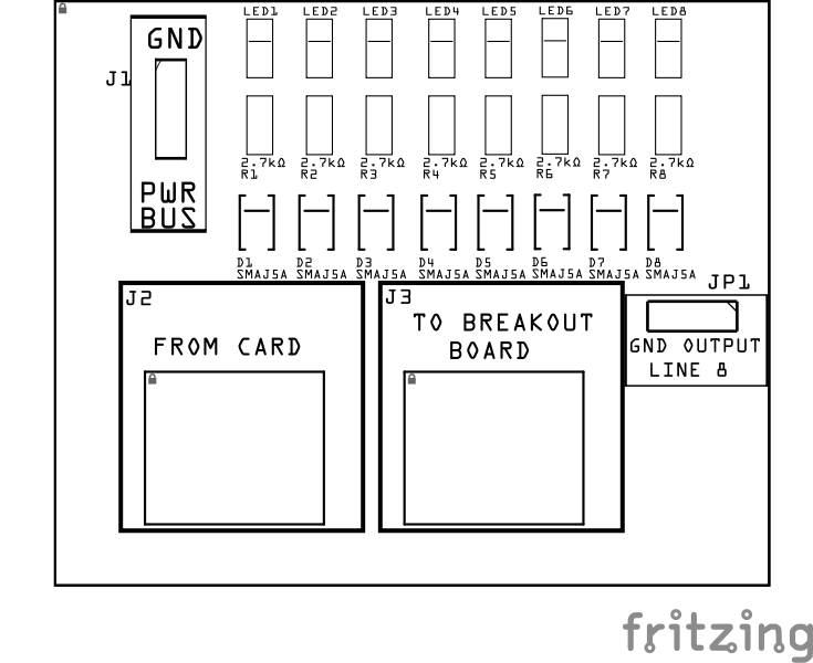 Card Monitor Board PCB