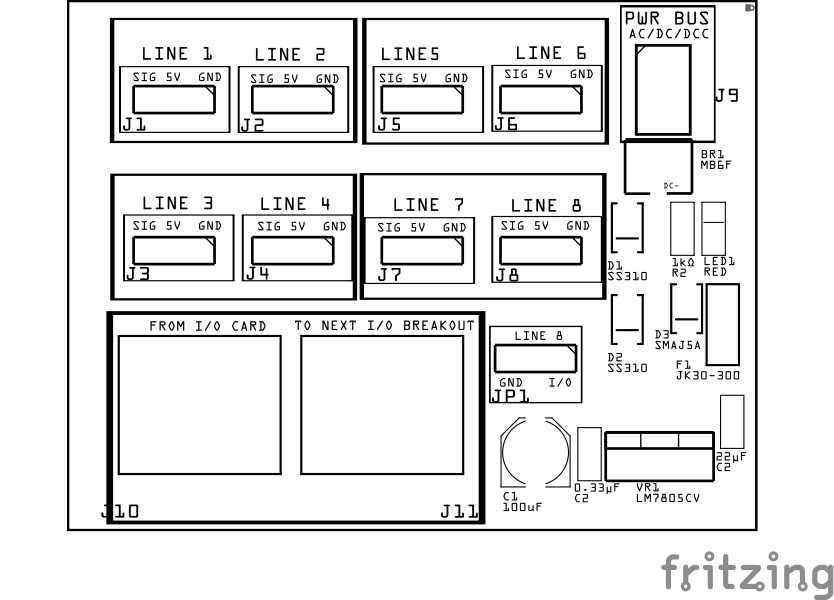 Digital I/O Breakout Board PCB