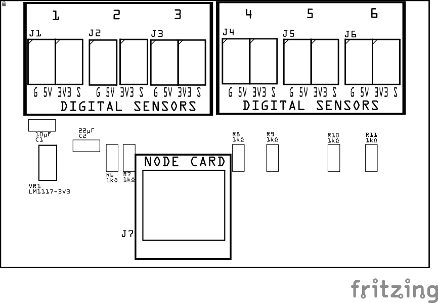 Digital_Sensor Breakout Board PCB