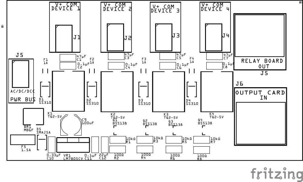Relay Breakout Board PCB