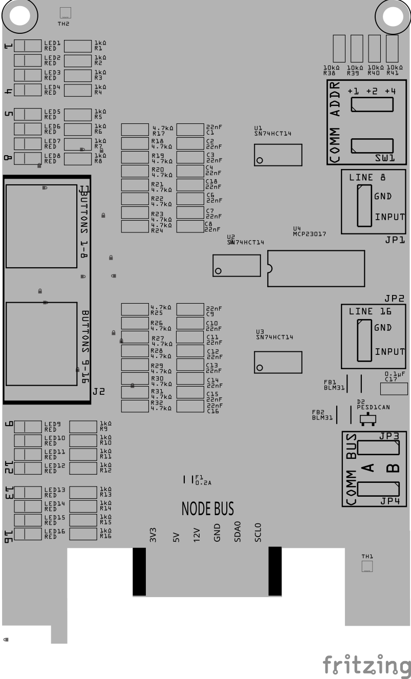 Button Card PCB