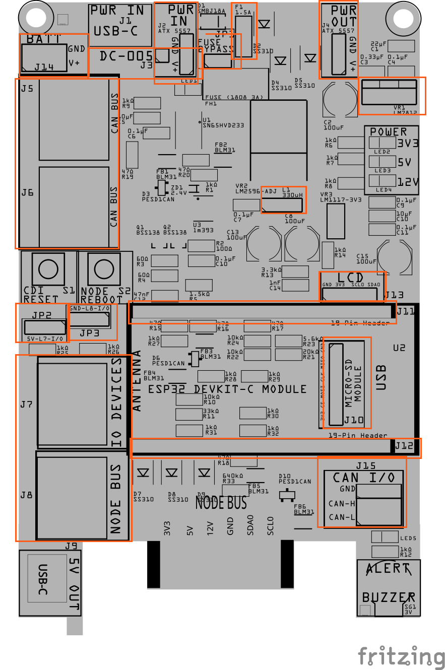Node Card assembly – PTH components