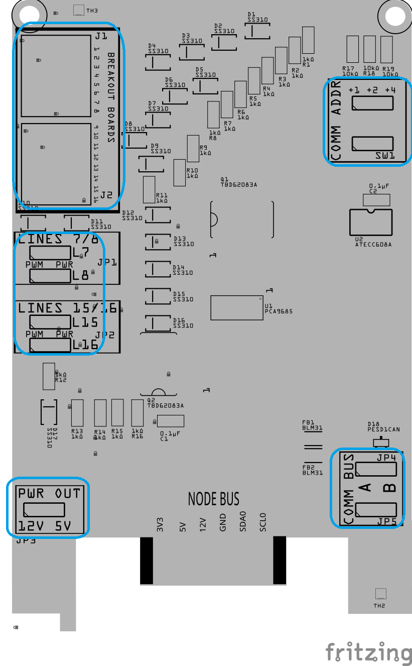PWM Card assembly – PTH components