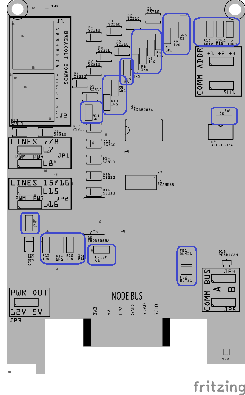 PWM Card assembly – small SMD components placement