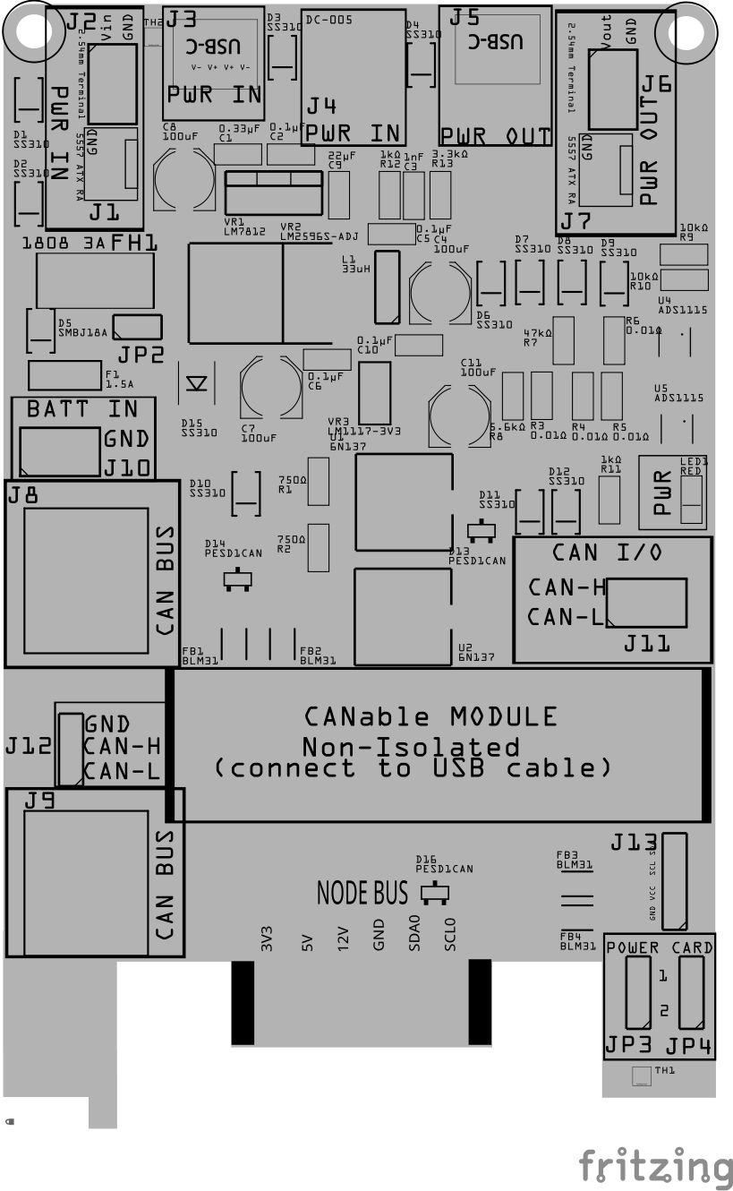 Power-CAN Card PCB